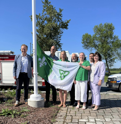 Cérémonie de lever du drapeau franco-ontarien</br>Franco-Ontarian Flag Raising Ceremony