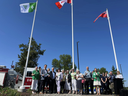 Cérémonie de lever du drapeau franco-ontarien</br>Franco-Ontarian Flag Raising Ceremony